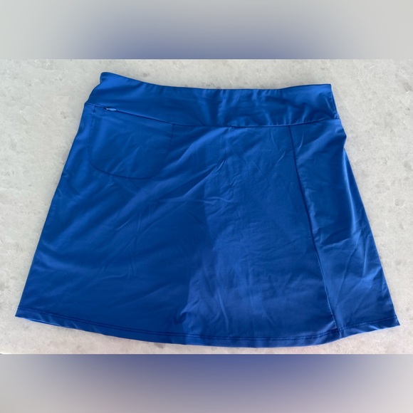 Lulu B Blue Skort Size M Medium Skirt UPF 50 Cooling Golf Pickleball - Picture 1 of 12